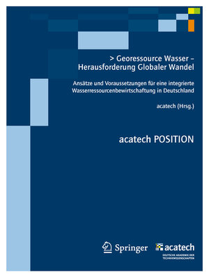 cover image of Georessource Wasser--Herausforderung Globaler Wandel